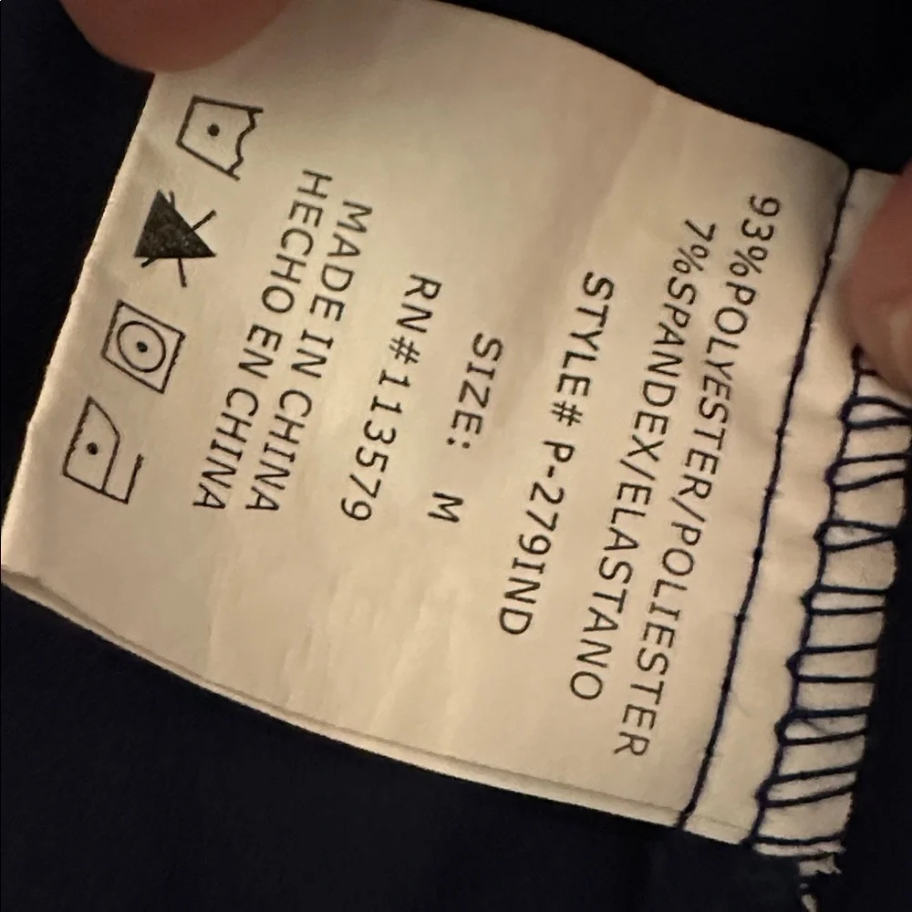 Bundle of 2 Navy and Black Drawstring Scrub Pants - Picture 7 of 7